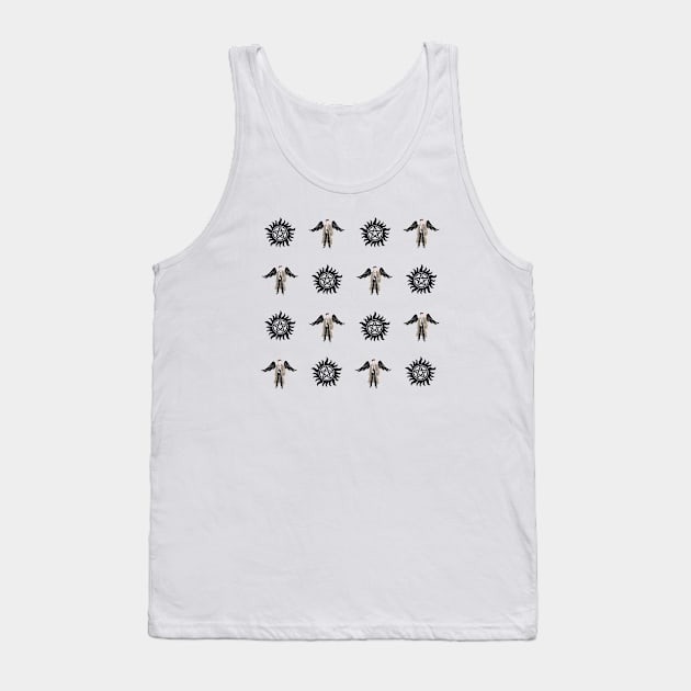 Castiel Pattern Tank Top by fsketchr